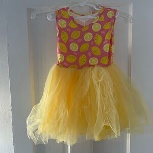 Mika and Rose Lemonade Delight Kids dress sleeveless summer fashion size 4t NWT